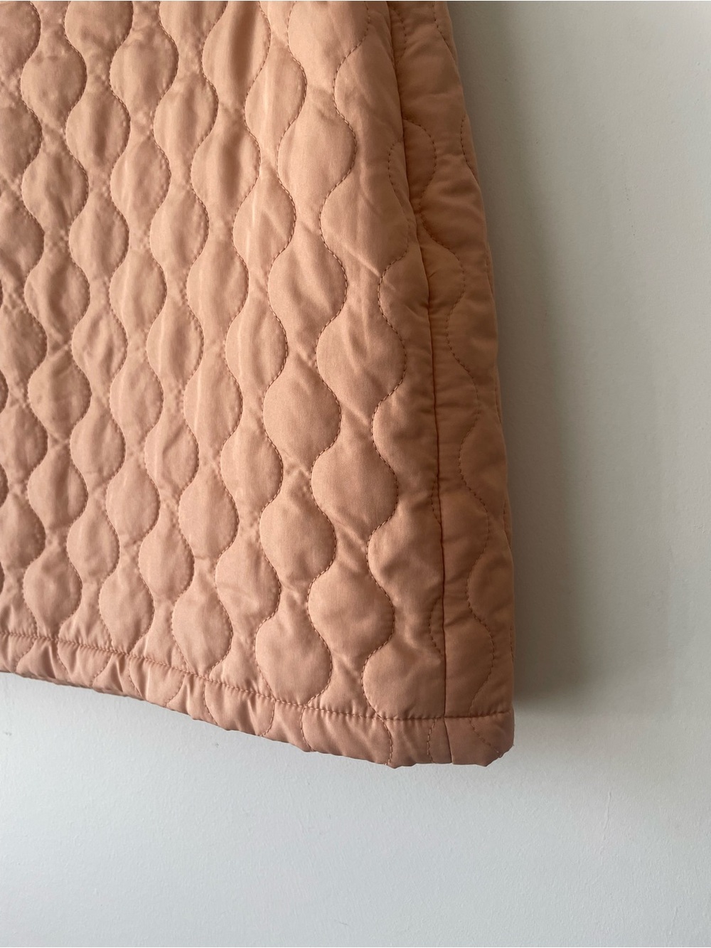 ( And now this) Quilted Mini Skirt in Soft Peach - Picture 5 of 9